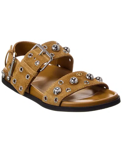 Valentino Garavani Valentino Logo Suede Sandal In Multi