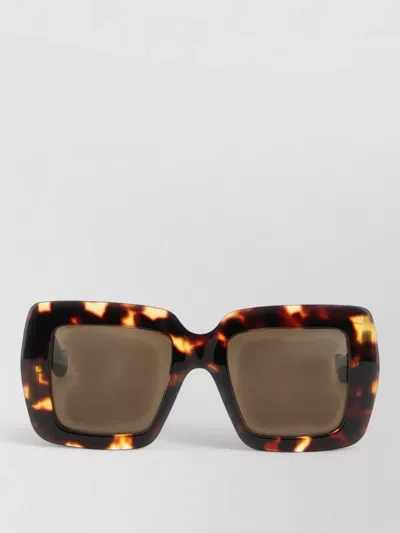 Valentino Logo Sunglasses In Brown