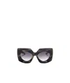 Valentino Logo Sunglasses In Black