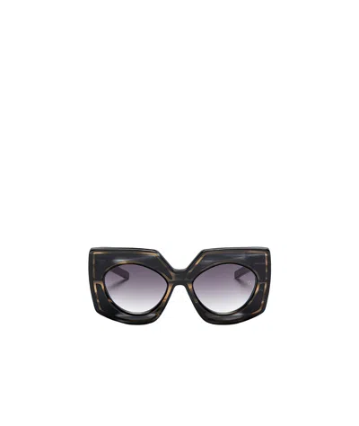 Valentino Logo Sunglasses In Black