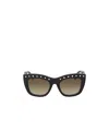Valentino Logo Sunglasses In Black