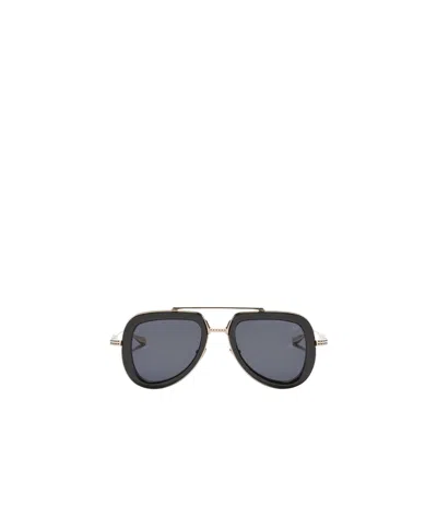 Valentino Logo Sunglasses In Gold