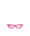 Valentino V-goldcut I - Pink / White Gold Sunglasses In Pink