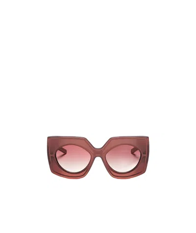 Valentino Logo Sunglasses In Pink