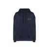 Valentino Hooded Sweatshirt With In Blue
