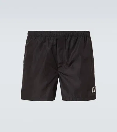 Valentino Badeshorts In Schwarz