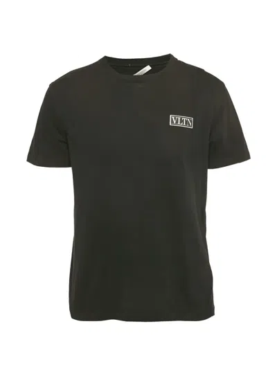 Pre-owned Valentino Logo T-shirt In Black