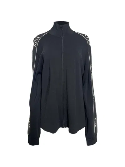 Pre-owned Valentino Logo-tape Jacket In Black