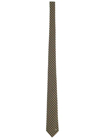 Valentino Garavani Logo Tie In Brown