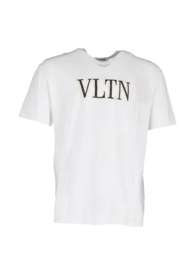 Pre-owned Valentino Logo T-shirt In White