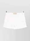 Valentino Logo V Drawstring Shorts In White