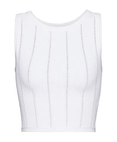 Valentino Logo Vest In White