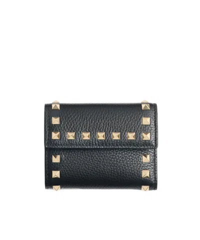 VALENTINO GARAVANI VALENTINO GARAVANI ROCKSTUD TRI-FOLD WALLET