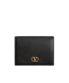 Valentino Womens Vlogo Signature Leather Wallet Nero In Black