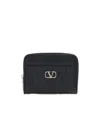 Valentino Logo Wallet In Black