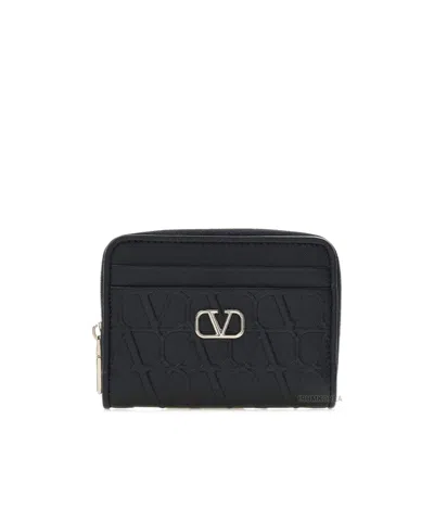 Valentino Garavani Logo Wallet In Black