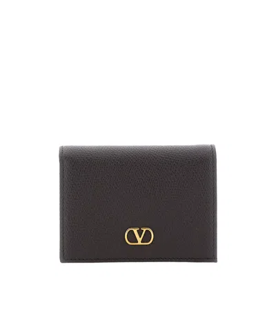 Valentino Garavani Logo Wallet In Yellow