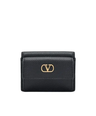 Valentino Garavani Logo Wallet In Black