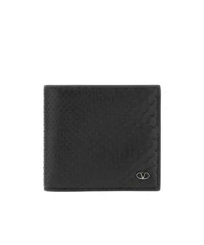 Valentino Garavani Logo Wallet In Black
