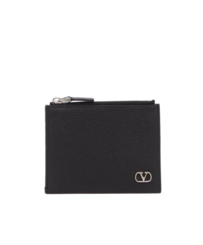 Valentino Garavani Logo Wallet In Black