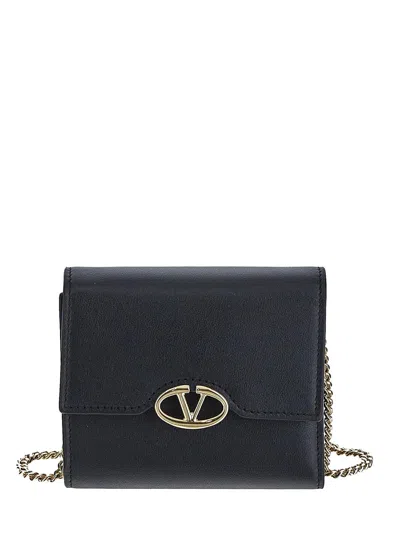 Valentino Garavani Logo Wallet In Black