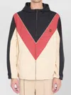 Valentino Logo Windbreaker With Hood And Pockets In Multi
