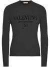 VALENTINO VALENTINO GARAVANI LOGO WOOL CREWNECK SWEATER