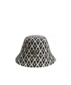 Valentino Toute La V Wool Bucket Hat In Black