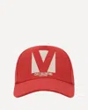 Valentino Logoed Baseball Hat In Red
