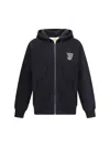 Valentino Garavani Brushed Cotton Hoodie With Vg Patch