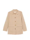 Valentino Winter Coat Tailored Fit Collared Design In Pink