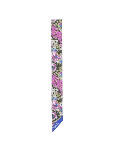 Valentino Logo-print Scarf In Multi