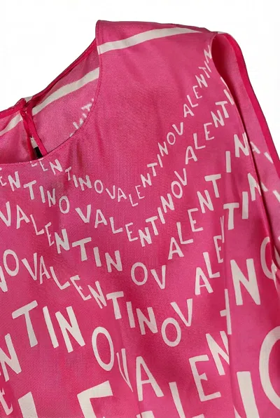 Valentino Logo-print Tunic In Pink