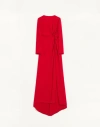 Valentino Langes Cady Couture Kleid Frau Paris 46 In Red
