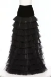 Valentino Long Skirt In Black