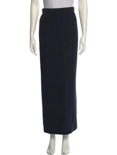 Pre-owned Valentino Long Skirt In Black
