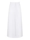 Valentino Compact Popeline Skirt In White
