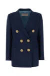 Valentino Long Sleeve Blazer In Black