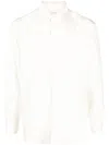 Valentino Long-sleeve Button-fastening Shirt In White