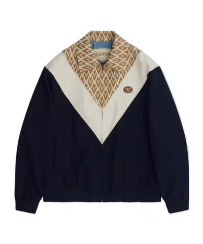 VALENTINO VALENTINO VLOGO PATCH ZIP-UP JACKET