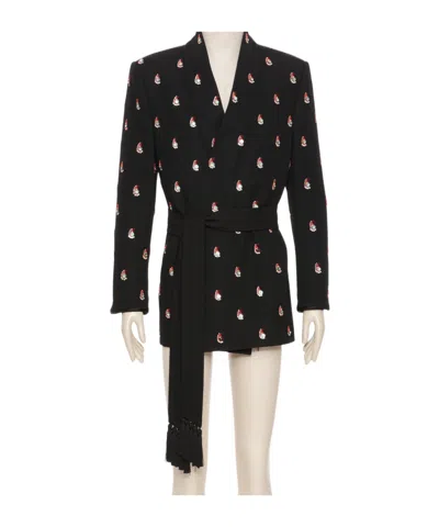 Valentino Long Sleeve Casual Jacket In Black