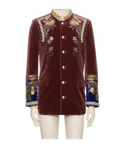 Valentino Long Sleeve Casual Jacket In Brown