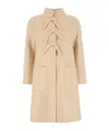 Valentino Single-breasted Coat In Nude