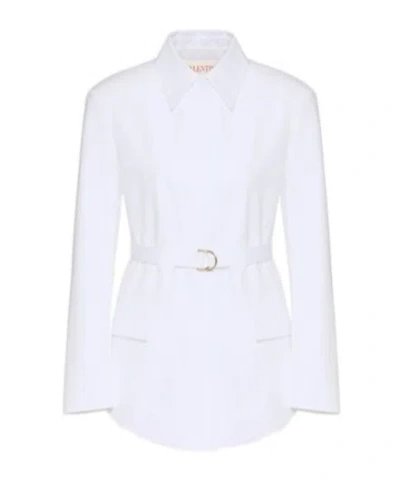 VALENTINO VALENTINO BELTED LONG-SLEEVED SHIRT