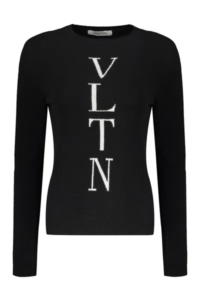 VALENTINO LONG SLEEVE CREW-NECK SWEATER