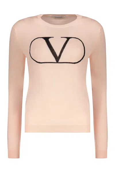 VALENTINO LONG SLEEVE CREW-NECK SWEATER