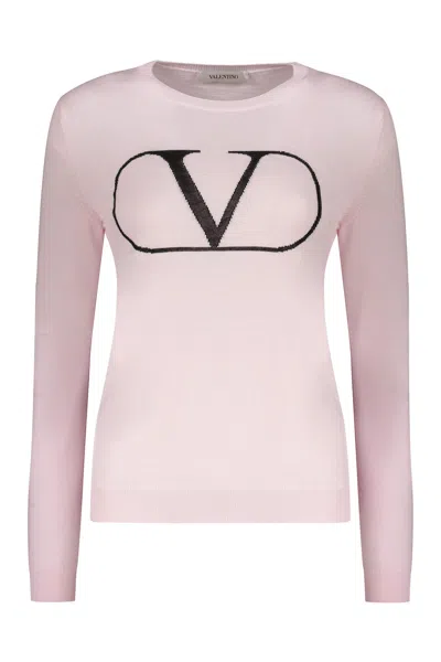 VALENTINO LONG SLEEVE CREW-NECK SWEATER
