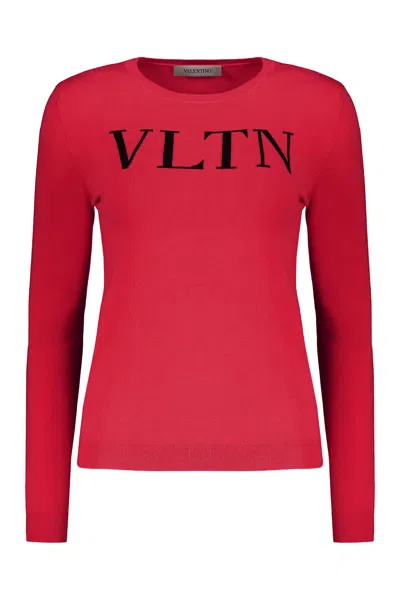 VALENTINO LONG SLEEVE CREW-NECK SWEATER