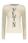 Valentino Garavani Woman Sweater Ivory Size 6 Virgin Wool In Neutral