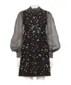 Valentino Long Sleeve Dress In Black